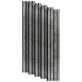 Set 5 panouri decorative, riflaj, polimer rigid, Naimeed D5472, 270x16x1cm, Gri Set 5 panouri decorative, riflaj, polimer rigid, Naimeed D5472, 270x16x1cm, Gri
