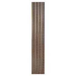 Set 5 panouri decorative, riflaj, polimer rigid, Naimeed D5473, 270x16x1cm, Maro/Auriu