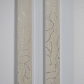 Set 5 panouri decorative, riflaj, polimer rigid, Naimeed D5474, 270x12x2cm, Alb
