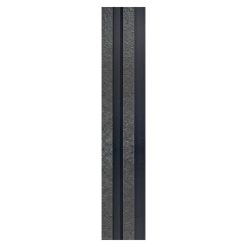 Set 5 panouri decorative, riflaj, polimer rigid, Naimeed D5478, 270x12x2cm, Negru
