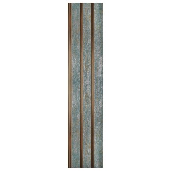 Set 5 panouri decorative, riflaj, polimer rigid, Naimeed D5481, 270x12x1cm, Verde/Auriu