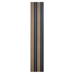 Set 2 panouri decorative, riflaj, polimer rigid, Naimeed D5489, 270x12x1cm, Maro