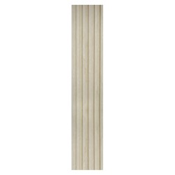Set 5 panouri decorative, riflaj, polimer rigid, Naimeed D5496, 270x12x1cm, Crem