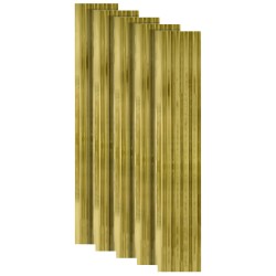 Set 5 panouri decorative, riflaj, polimer rigid, Naimeed D5498, 270x12x1cm, Auriu