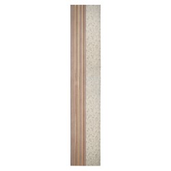 Set 5 panouri decorative, riflaj, polimer rigid, Naimeed D5500, 270x16x1cm, Crem deschis