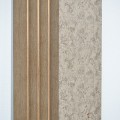 Set 5 panouri decorative, riflaj, polimer rigid, Naimeed D5501, 270x16x1cm, Crem inchis Set 5 panouri decorative, riflaj, polimer rigid, Naimeed D5501, 270x16x1cm, Crem inchis