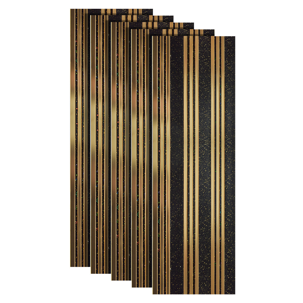 Set 5 panouri decorative, riflaj, polimer rigid, Naimeed D5504
