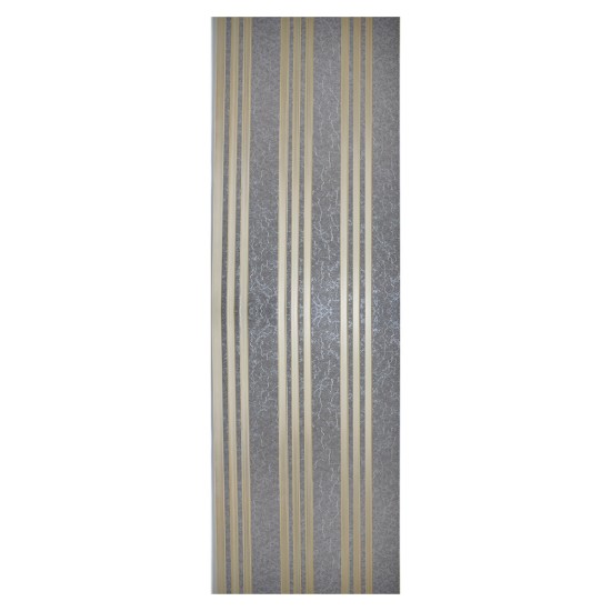 Set 5 panouri decorative, riflaj, polimer rigid, Naimeed D5507, 270x30x0.5cm, Gri/Auriu Set 5 panouri decorative, riflaj, polimer rigid, Naimeed D5507, 270x30x0.5cm, Gri/Auriu