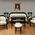 Set 5 panouri decorative, riflaj, polimer rigid, Naimeed D5507, 270x30x0.5cm, Gri/Auriu Set 5 panouri decorative, riflaj, polimer rigid, Naimeed D5507, 270x30x0.5cm, Gri/Auriu