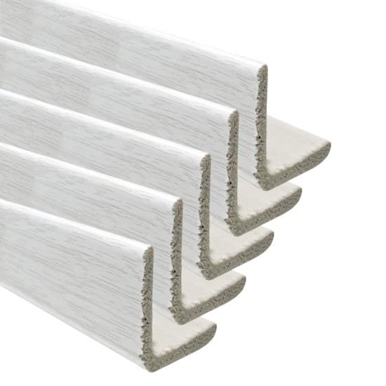 Set 5 Coltare decorative, polimer rigid, Naimeed D5510, Gri deschis, 270x3x3cm Set 5 Coltare decorative, polimer rigid, Naimeed D5510, Gri deschis, 270x3x3cm