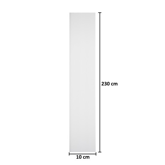 Set 5 plinte decorative, polimer rigid, Naimeed D5513, compatibil iluminare LED, Alb, 2300x100x9mm