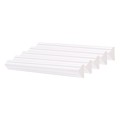 Set 5 Bagheta decorativa, polimer rigid, Naimeed D6691, Alb, 230x2.5x1.25cm