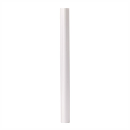 Set 5 Bagheta decorativa, polimer rigid, Naimeed D6694, Alb, 230x2.5x1.5cm