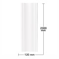 Set 5 plinte decorative, polimer rigid, Naimeed D6697, Alb, 2300x120x15mm Set 5 plinte decorative, polimer rigid, Naimeed D6697, Alb, 2300x120x15mm