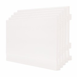 Set 5 plinte decorative, polimer rigid, Naimeed D6700, Alb, 2300x150x15mm