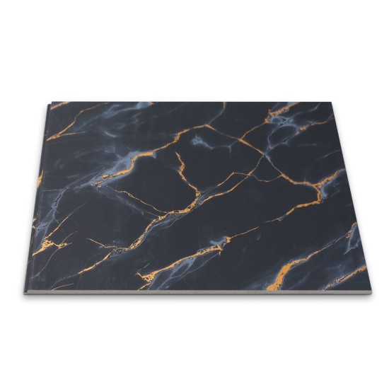 Panou decorativ, riflaj, polimer rigid, Naimeed D7608, Dimensiuni 270x30.5x0.45cm, Negru