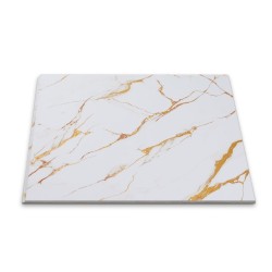 Panou decorativ, riflaj, polimer rigid, Naimeed D7611, Dimensiuni 270x30.5x0.45cm, Alb