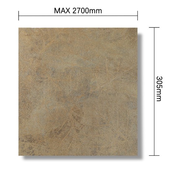 Panou decorativ, riflaj, polimer rigid, Naimeed D7614, Dimensiuni 270x30.5x0.45cm, Maro