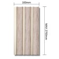 Panou decorativ, riflaj, polimer rigid, Naimeed D7622, Dimensiuni 270x16x1.2cm, Bej