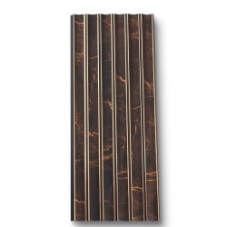 Panou decorativ, riflaj, polimer rigid, Naimeed D7632, Dimensiuni 270x12x0.55cm, Negru Bronz