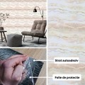 Rola panou autoadeziv, Naimeed D5687, design modern, 2mm grosime, 60x300cm, Crem Rola panou autoadeziv, Naimeed D5687, design modern, 2mm grosime, 60x300cm, Crem