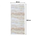 Rola panou autoadeziv, Naimeed D5687, design modern, 2mm grosime, 60x300cm, Crem Rola panou autoadeziv, Naimeed D5687, design modern, 2mm grosime, 60x300cm, Crem