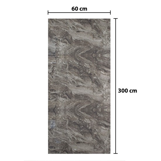 Rola panou autoadeziv, Naimeed D5698, design modern, 2mm grosime, 60x300cm, Gri