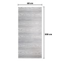 Rola panou autoadeziv, Naimeed D5717, design modern, 2mm grosime, 60x300cm, Gri