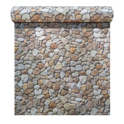 Rola panou autoadeziv, Naimeed D5718, design modern, 2mm grosime, 60x300cm, Piatra