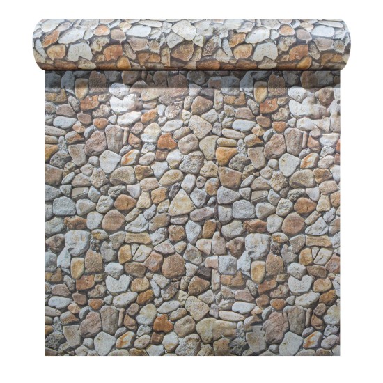 Rola panou autoadeziv, Naimeed D5718, design modern, 2mm grosime, 60x300cm, Piatra