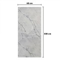 Rola panou autoadeziv, Naimeed D5721, design modern, 2mm grosime, 60x300cm, Gri