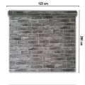 Rola panou autoadeziv, Naimeed D7371, design modern, 2.5mm grosime, 120x280cm, Gri