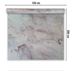 Rola panou autoadeziv, Naimeed D7374, design modern, 2.5mm grosime, 120x280cm, Multicolor