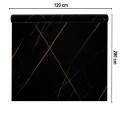 Rola panou autoadeziv, Naimeed D7384, design modern, 2.5mm grosime, 120x280cm, Negru