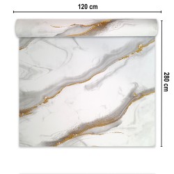 Rola panou autoadeziv, Naimeed D7385, design modern, 2.5mm grosime, 120x280cm, Alb