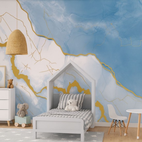 Rola panou autoadeziv, Naimeed D7391, design modern, 2.5mm grosime, 120x280cm, Albastru