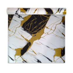 Rola panou autoadeziv, PET premium, cu pelicula protectoare, Naimeed D7405, design modern, 2.5mm grosime, 120x280cm, Alb