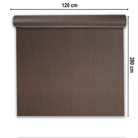 Rola panou autoadeziv, PVC premium, Naimeed D7410, textura usor in relief, cu aspect lemnos, 2.5mm grosime, 120x280cm, Maro