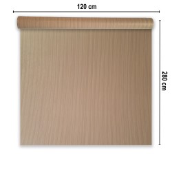 Rola panou autoadeziv, PVC premium, Naimeed D7419, textura usor in relief, cu aspect lemnos, 2.5mm grosime, 120x280cm, Maro deschis