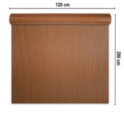 Rola panou autoadeziv, PVC premium, Naimeed D7422, textura usor in relief, cu aspect lemnos, 2.5mm grosime, 120x280cm, Maro
