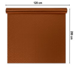 Rola panou autoadeziv, PET premium, Naimeed D7423, design 3D cu model in relief, 2.5mm grosime, 120x280cm, Bronz