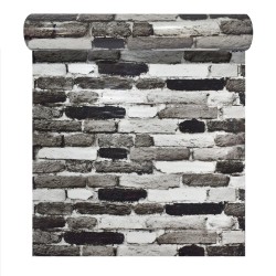 Rola panou autoadeziv, Naimeed D5683, design modern, 2mm grosime, 60x300cm, Alb/Negru