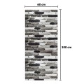 Rola panou autoadeziv, Naimeed D5683, design modern, 2mm grosime, 60x300cm, Alb/Negru