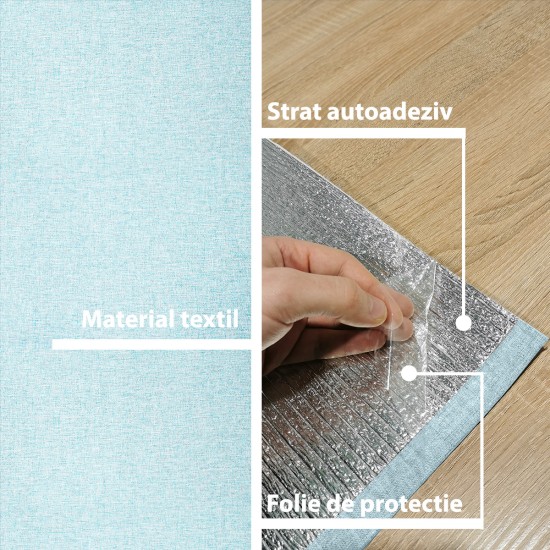 Rola tapet autoadeziv, panzat, 4mm grosime, Naimeed D5729, design elegant, termoizolant, 65x280cm, Albastru Rola tapet autoadeziv, panzat, 4mm grosime, Naimeed D5729, design elegant, termoizolant, 65x280cm, Albastru