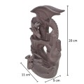 Suport conuri parfumate, Naimeed D5076, cascada de fum, aromaterapie, ceramica, Maro, 11x9x20cm Suport conuri parfumate, Naimeed D5076, cascada de fum, aromaterapie, ceramica, Maro, 11x9x20cm