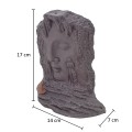Suport conuri parfumate, Naimeed D5077, cascada de fum, aromaterapie, ceramica, Maro, 14x7x17cm
