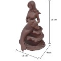 Suport conuri parfumate, Naimeed D5080, cascada de fum, aromaterapie, ceramica, Maro, 12x9x16cm Suport conuri parfumate, Naimeed D5080, cascada de fum, aromaterapie, ceramica, Maro, 12x9x16cm