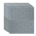 Set 10 x Tapet 3D autoadeziv, Naimeed D3314, model Caramida, 70 x 77 cm, Gri Set 10 x Tapet 3D autoadeziv, Naimeed D3314, model Caramida, 70 x 77 cm, Gri