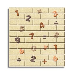 Set 10 x Tapet 3D autoadeziv, design modern, usor de curatat, 70x77cm, Naimeed D3586
