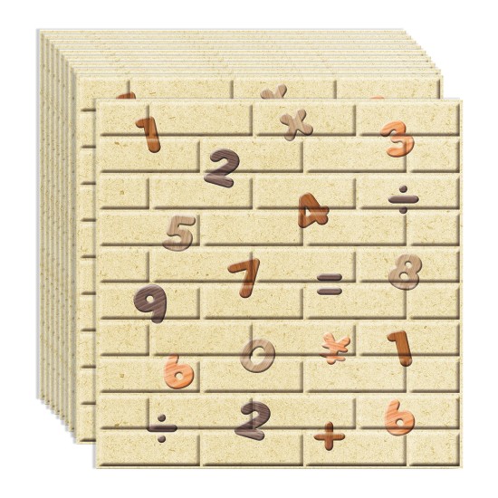 Set 10 x Tapet 3D autoadeziv, design modern, usor de curatat, 70x77cm, Naimeed D3586 Set 10 x Tapet 3D autoadeziv, design modern, usor de curatat, 70x77cm, Naimeed D3586